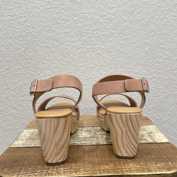 Nisolo All Day Open Toe Leather Wooden Clog  Desert Rose Size 7 - Picture 6 of 9
